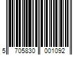 Barcode Image for UPC code 5705830001092