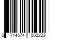 Barcode Image for UPC code 5714574000223