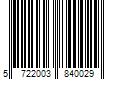 Barcode Image for UPC code 5722003840029