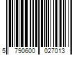 Barcode Image for UPC code 5790600027013