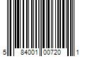 Barcode Image for UPC code 584001007201