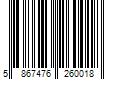 Barcode Image for UPC code 5867476260018