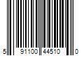 Barcode Image for UPC code 591100445100