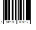 Barcode Image for UPC code 5942039003612