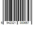 Barcode Image for UPC code 5942321000657