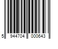 Barcode Image for UPC code 5944704000643