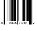 Barcode Image for UPC code 598625710492