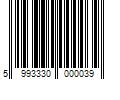 Barcode Image for UPC code 5993330000039