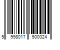 Barcode Image for UPC code 5998017500024