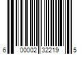 Barcode Image for UPC code 600002322195