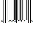 Barcode Image for UPC code 600004022109