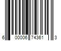 Barcode Image for UPC code 600006743613