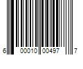 Barcode Image for UPC code 600010004977