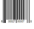 Barcode Image for UPC code 600027000078