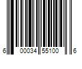 Barcode Image for UPC code 600034551006