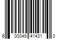 Barcode Image for UPC code 600049414310