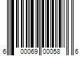 Barcode Image for UPC code 600069000586