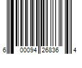 Barcode Image for UPC code 600094268364