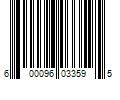 Barcode Image for UPC code 600096033595