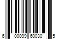 Barcode Image for UPC code 600099600305