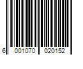 Barcode Image for UPC code 6001070020152