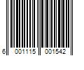 Barcode Image for UPC code 6001115001542