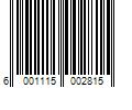 Barcode Image for UPC code 6001115002815