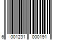 Barcode Image for UPC code 6001231000191