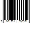 Barcode Image for UPC code 6001231000351