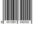 Barcode Image for UPC code 6001260342002