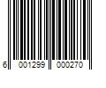 Barcode Image for UPC code 6001299000270