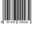 Barcode Image for UPC code 6001343000232