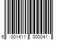 Barcode Image for UPC code 6001411000041