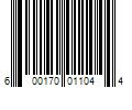 Barcode Image for UPC code 600170011044