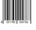 Barcode Image for UPC code 6001760004783