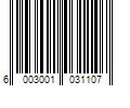 Barcode Image for UPC code 6003001031107