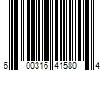 Barcode Image for UPC code 600316415804