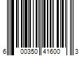 Barcode Image for UPC code 600350416003