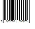 Barcode Image for UPC code 6003770000670