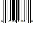 Barcode Image for UPC code 600385211826