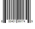 Barcode Image for UPC code 600401991749