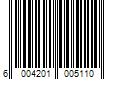 Barcode Image for UPC code 6004201005110