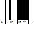 Barcode Image for UPC code 600445011427