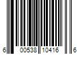 Barcode Image for UPC code 600538104166