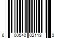 Barcode Image for UPC code 600540021130