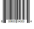 Barcode Image for UPC code 600600043034