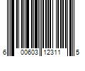 Barcode Image for UPC code 600603123115