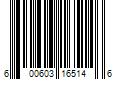 Barcode Image for UPC code 600603165146