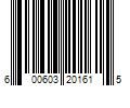 Barcode Image for UPC code 600603201615