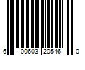 Barcode Image for UPC code 600603205460